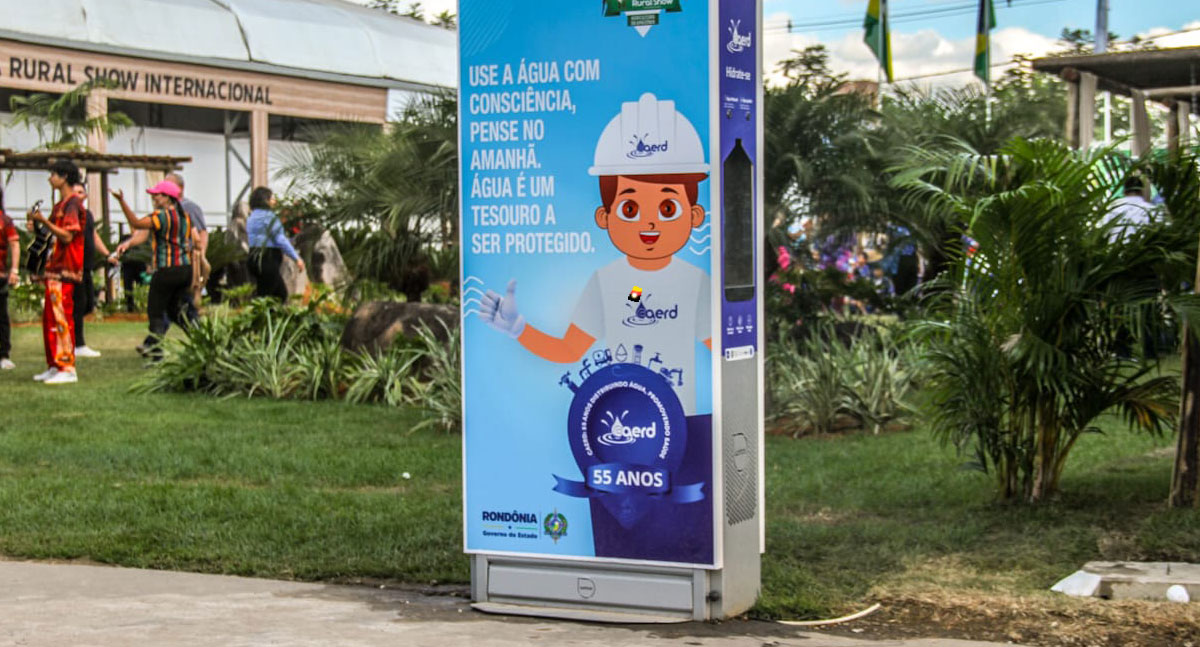 Com inovação tecnológica e sustentável, estações de hidratação se destacam na 11ª Rondônia Rural Show Internacional - News Rondônia