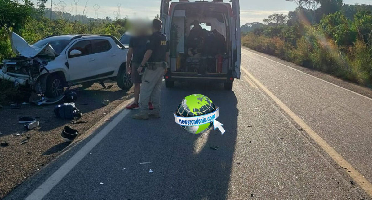 ATUALIZADA: Batida entre Carro e Moto Deixa Dois Mortos na BR-364 em Porto Velho - News Rondônia