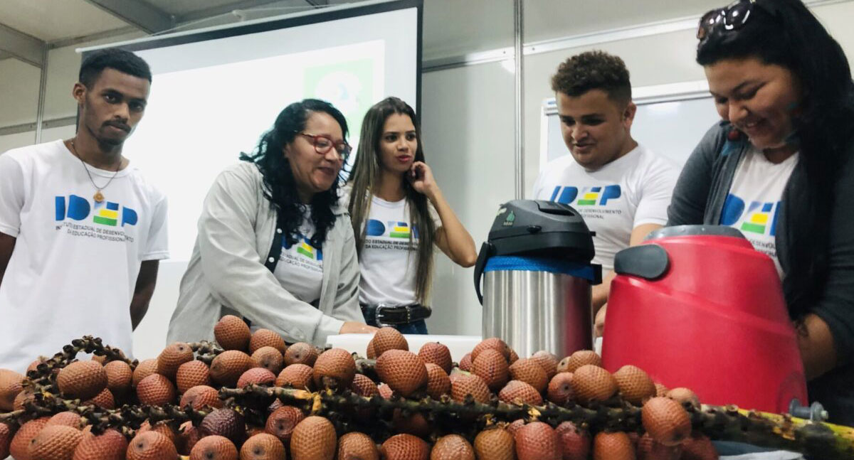 Estudantes de Curso Técnico em Agronegócio apresentam potenciais do buriti, na Rondônia Rural Show Internacional - News Rondônia