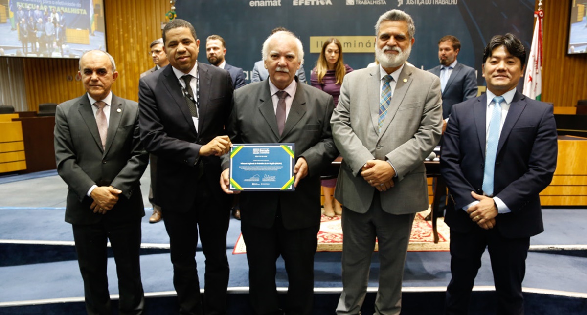 TRT da 14ª Região (RO/AC) é premiado em Brasília pelo desempenho na Semana Nacional da Execução Trabalhista