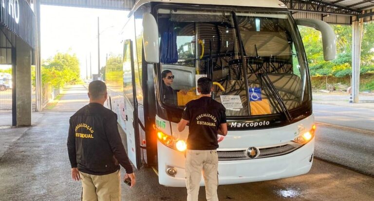 Fiscalização busca garantir segurança no transporte de passageiros durante a Rondônia Rural Show Internacional