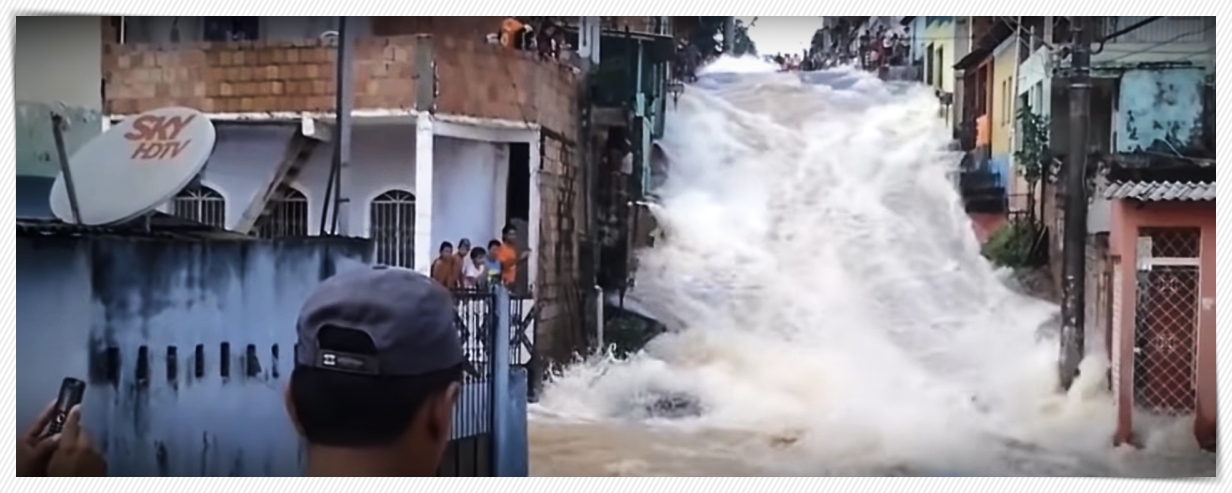 Em Manaus, rompimento de adutora transforma rua em cachoeira - News Rondônia