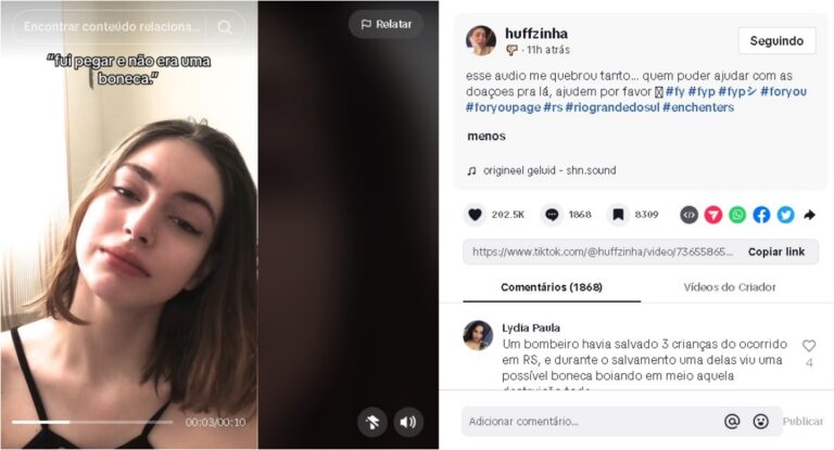 Tik Toker de Rondônia mobiliza jovens Pró-Rio Grande do Sul