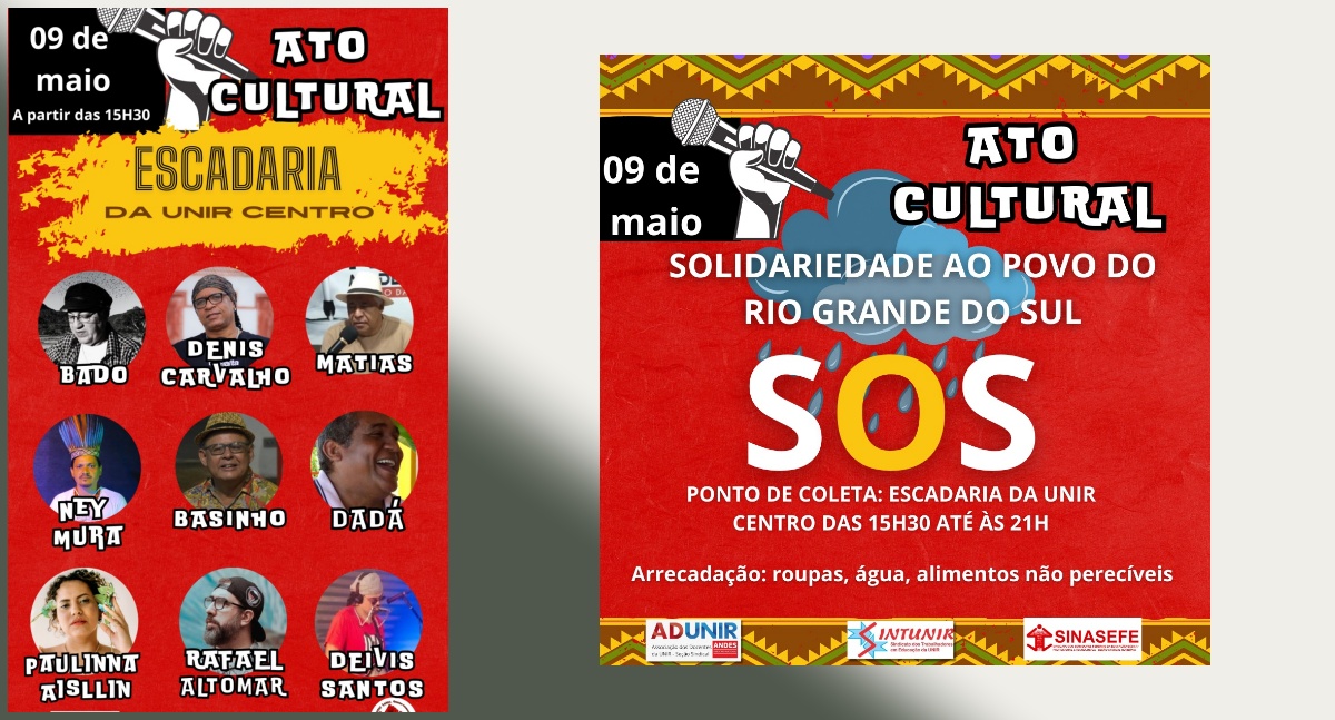 Dia nacional de luta em defesa da rede federal de educação se solidariza com povo do Rio Grande do Sul - News Rondônia