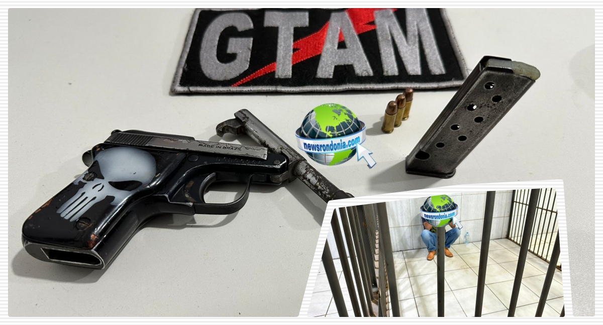 NA CINTURA: GTAM prende homem armado na zona leste de Porto Velho - News Rondônia