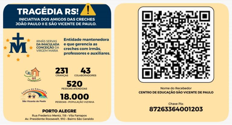 Campanha Solidária pela Educação Infantil do Rio Grande do Sul - News Rondônia