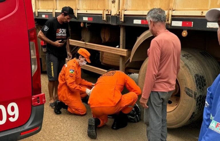 Urgente: Ciclista sofre acidente com carreta no Jardim Eldorado - News Rondônia