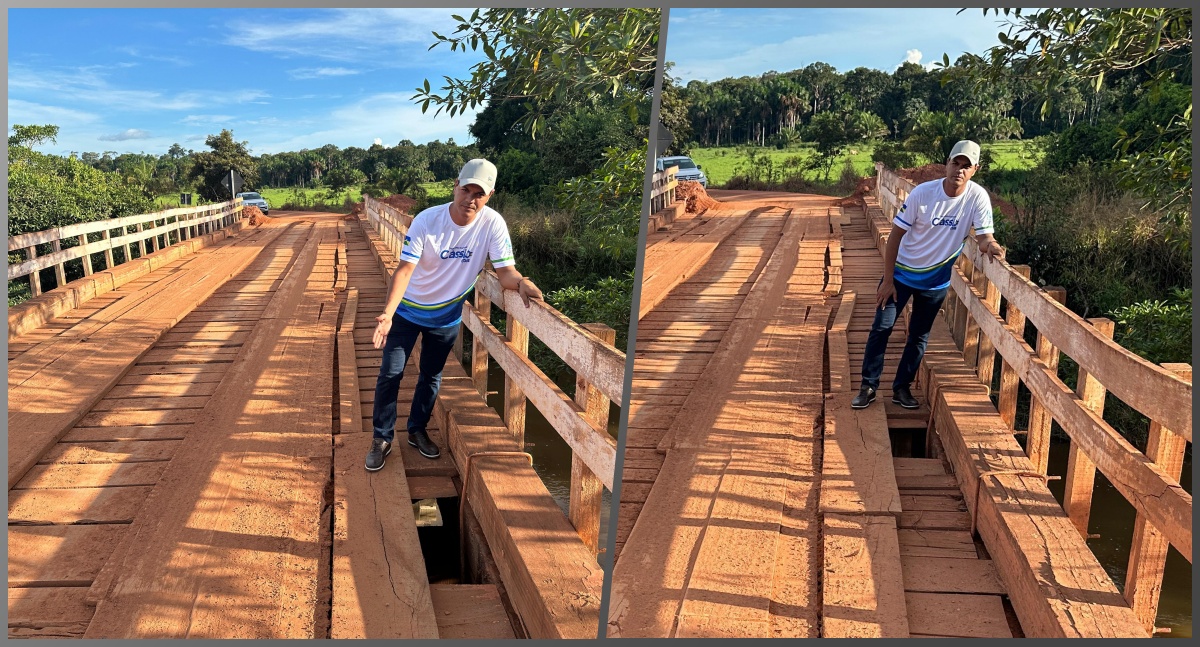 Deputado Cássio Gois solicita nova ponte na Estrada da Figueira, que liga Cacoal e Espigão D’Oeste