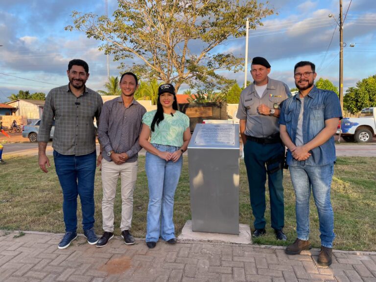 Presidente da Câmara Municipal participa da inauguração da Praça do distrito de Nova Califórnia - News Rondônia