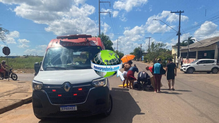 URGENTE: Passageira de moto aplicativo fica ferida em acidente na zona leste - News Rondônia