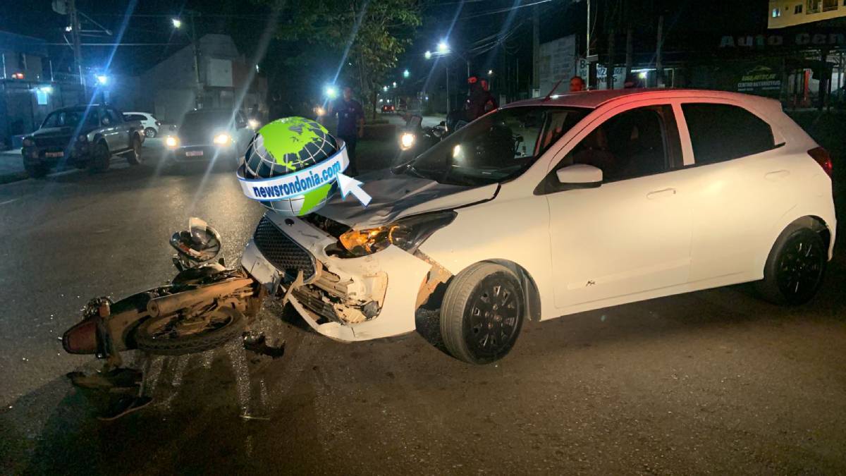 ESTADO GRAVE: Motociclista é atropelado e arrastado por carro na Avenida Rio de Janeiro - News Rondônia