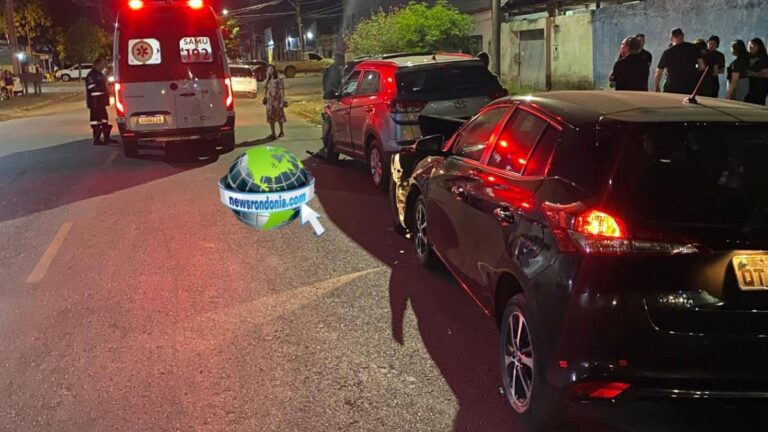 URGENTE: Adolescente fica ferida em acidente entre carros no centro - News Rondônia