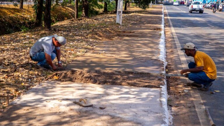 Prefeitura de Porto Velho prossegue com obras de revitalização de calçadas da av. Jorge Teixeira - News Rondônia