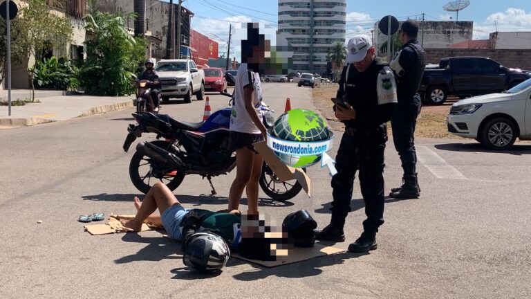 HR-V invade preferencial e causa grave acidente no centro