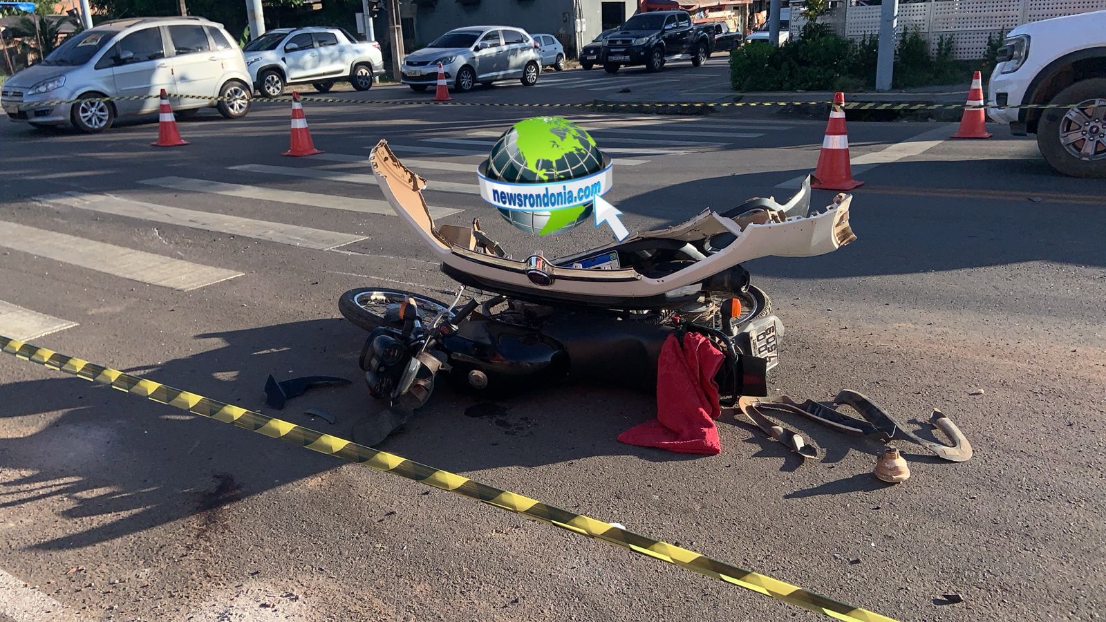 Motociclista é socorrido em estado gravíssimo após atropelamento