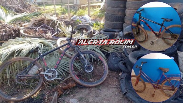 Duas bicicletas furtadas são encontradas pela Polícia Militar em Rolim de Moura