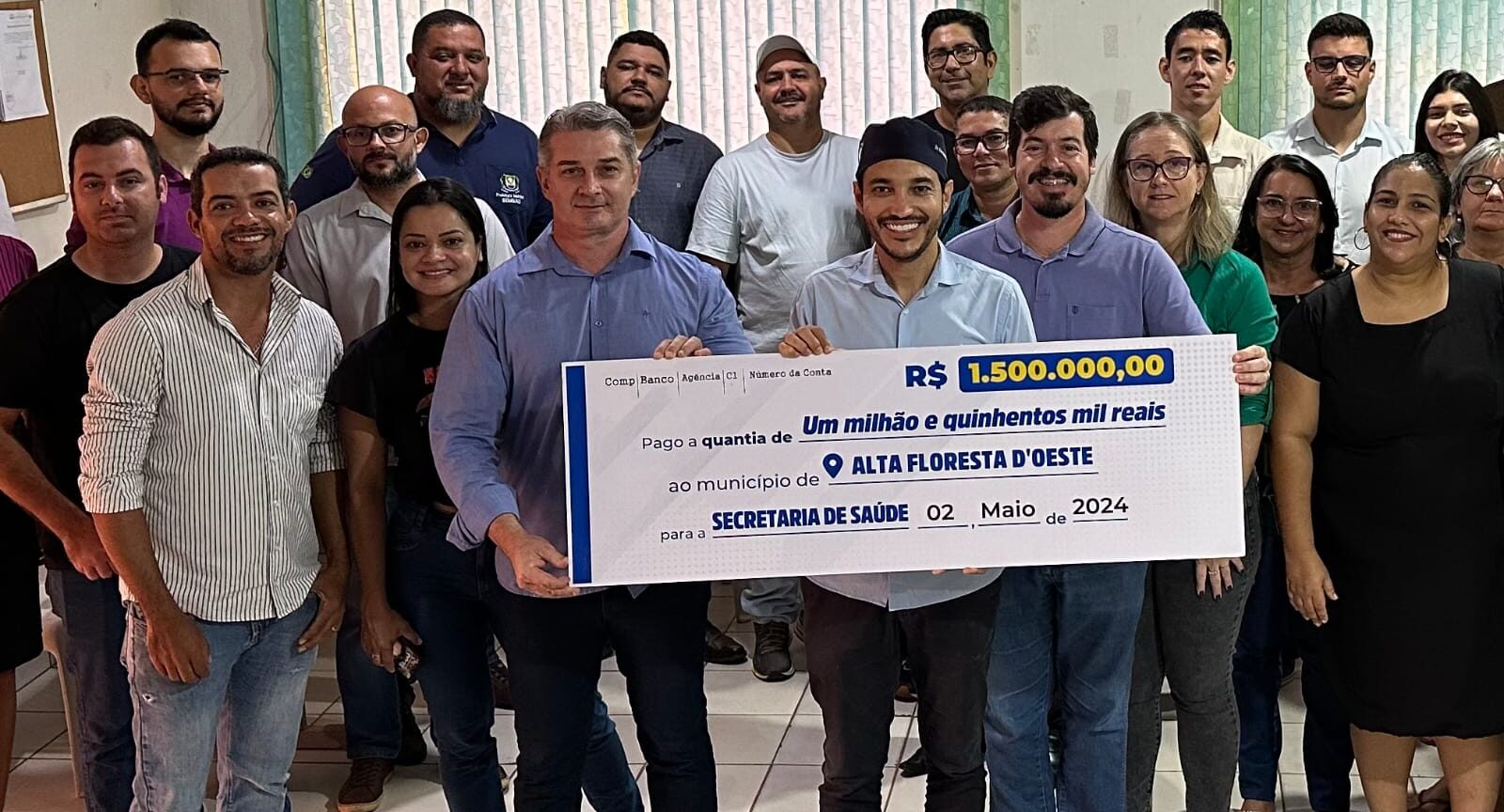 Dr. Fernando Máximo destina R$1,5 milhão para a saúde de Alta Floresta D’Oeste