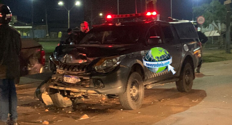 Acidente com viatura do BPTAR deixa policial ferido durante perseguição - News Rondônia