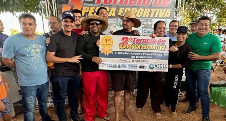 Deputado Cássio Gois impulsiona o 3º Torneio de Pesca Esportiva da Asdec, em Cacoal