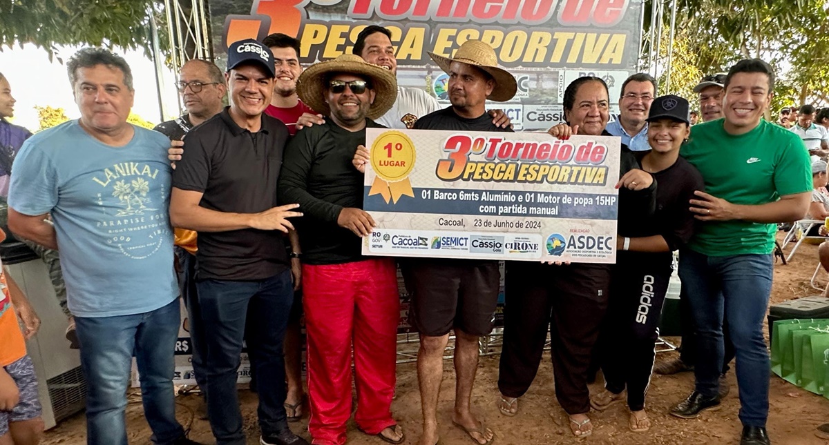Deputado Cássio Gois impulsiona o 3º Torneio de Pesca Esportiva da Asdec, em Cacoal