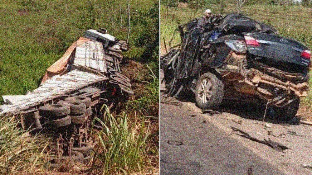 Vídeos: Motorista morre em acidente com carreta na BR-364, neste sábado (8) - News Rondônia