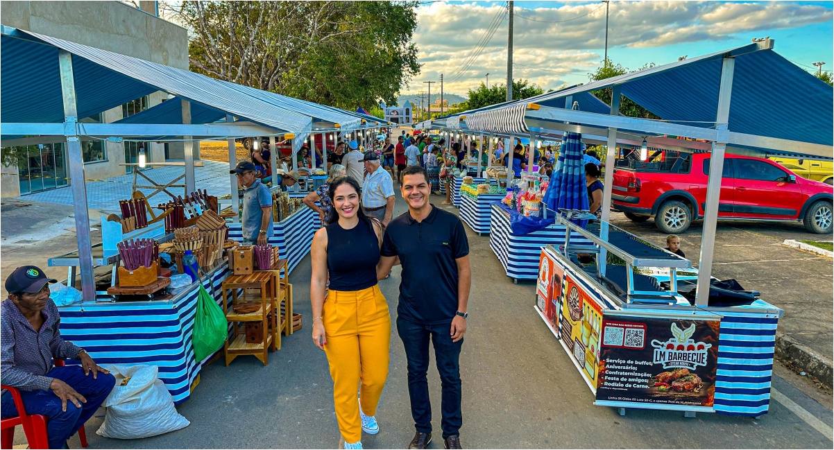 Deputado Cássio Gois investe em agricultura familiar e entrega tendas para feira municipal de Ministro Andreazza