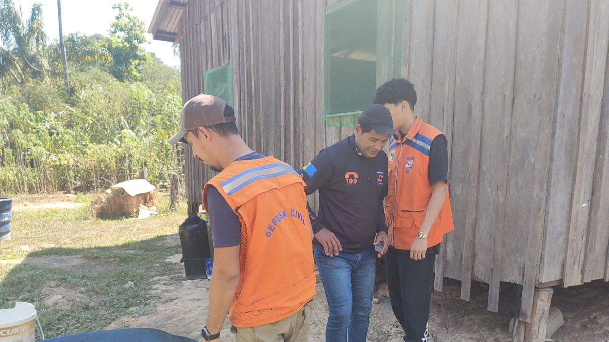 Nível do rio Madeira continua baixando e equipes da Defesa Civil Municipal seguem monitorando comunidades ribeirinhas de Porto Velho - News Rondônia