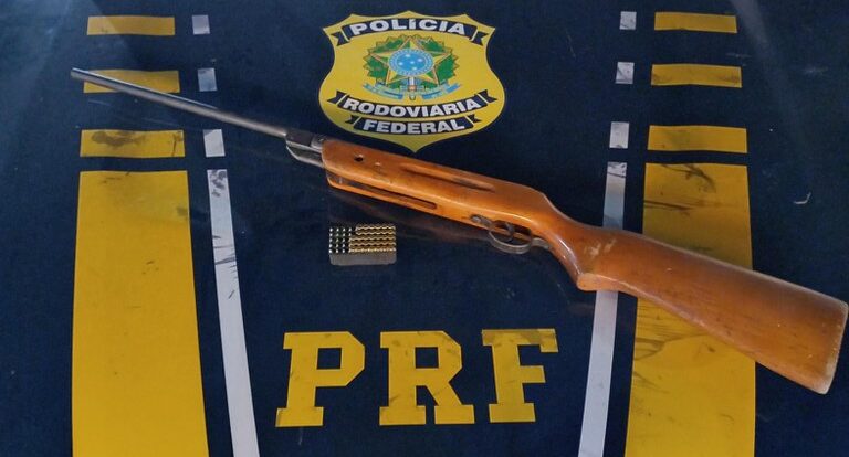 PRF apreende rifle de fabricação artesanal e dezenas de munições em Vilhena