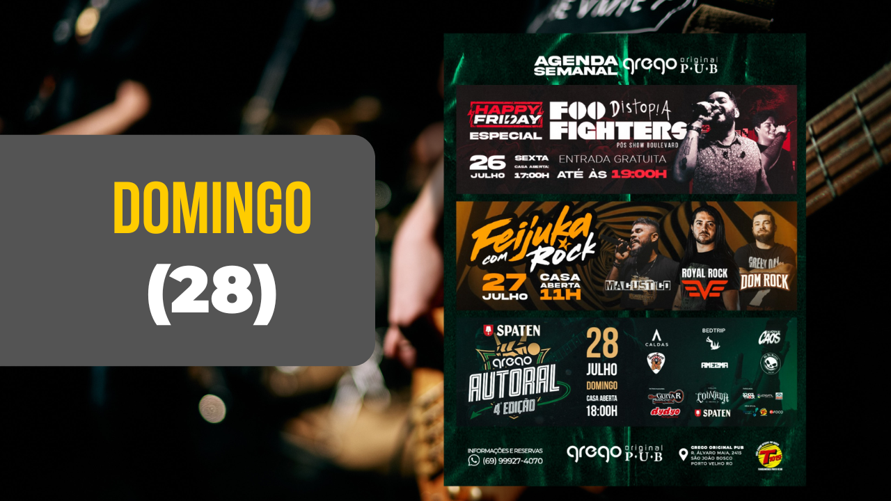 Agenda News: Grego Original Pub, onde Rock ‘n’ Roll e diversão se encontram! - News Rondônia