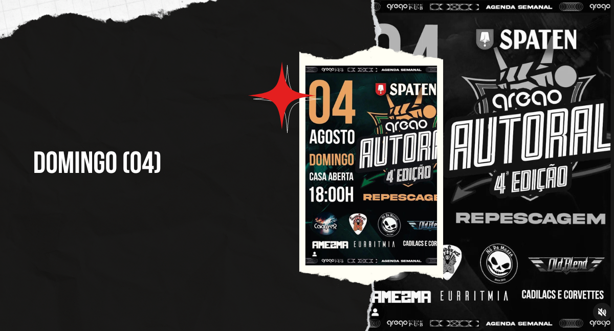 Agenda News: Fim de Semana Rock no Grego Original Pub - News Rondônia