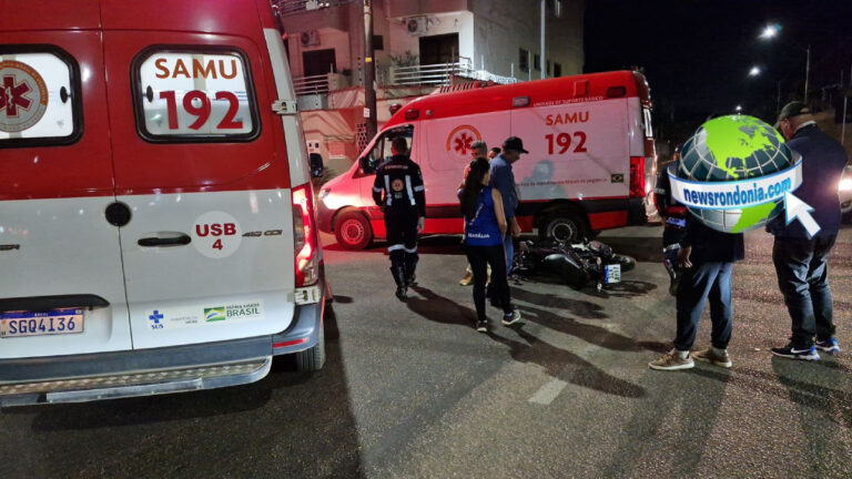 Táxi invade cruzamento e causa grave acidente na frente do Samu - News Rondônia