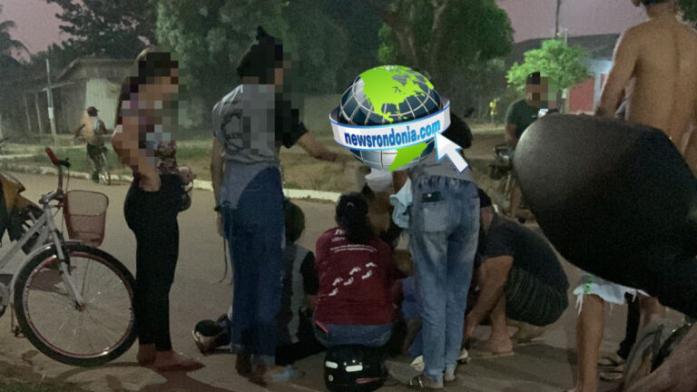 Passageiro de moto é socorrido em carroceria de Pampa por falta de ambulância - News Rondônia