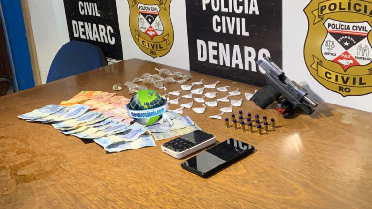 Denarc fecha boca de fumo e prende traficante com drogas e arma na zona sul - News Rondônia