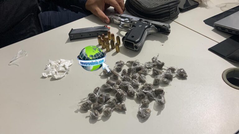 Traficante é preso com drogas e arma roubada da PC em boca de fumo