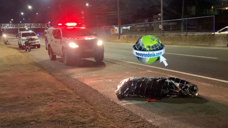 Motociclista morre após bater em mureta na BR-364 em Porto Velho