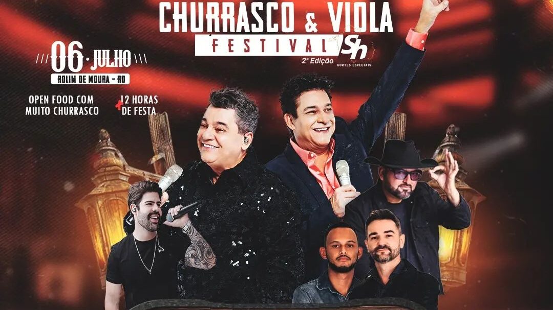 Rolim de Moura - 2º Festival Churrasco e Viola SH acontece neste sábado (6), com show de Cezar & Paulinho e shows regionais
