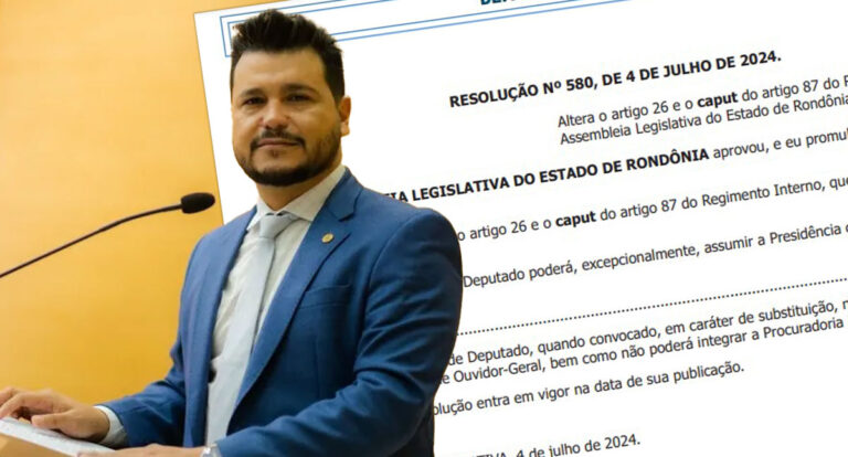 Em véspera de posse de suplente de deputado, ALE-RO altera Regimento Interno - News Rondônia