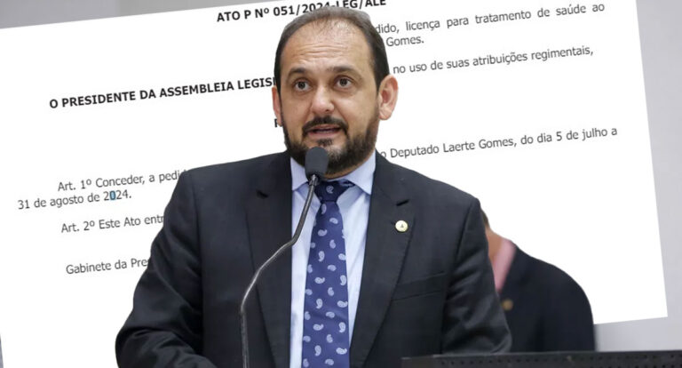 Ato que concede licença do mandato para Laerte Gomes é publicado no Diário Oficial - News Rondônia