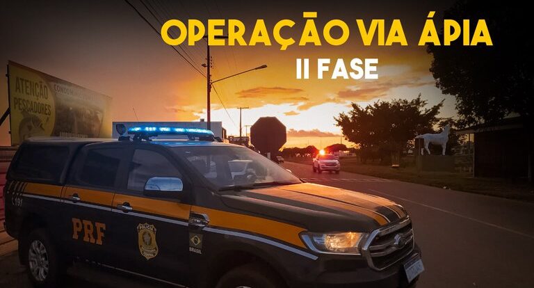 PRF dará início à segunda fase da Operação Via Ápia em Rondônia