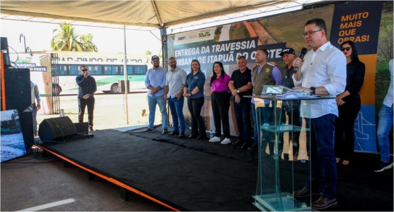 Governador Marcos Rocha destaca obra do trecho urbano da BR-364, em Itapuã do Oeste