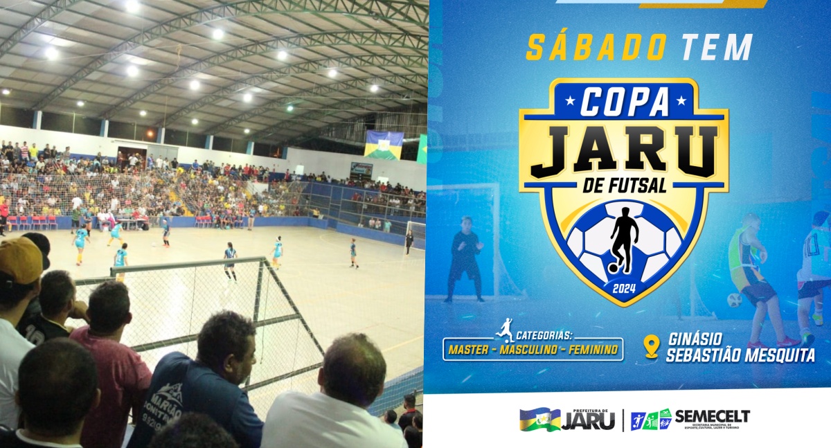 Abertura da Copa Jaru de Futsal será no próximo sábado, 6; Frankfurt de Jaru e Ousadia de Machadinho do Oeste se enfrentam no primeiro jogo da competição