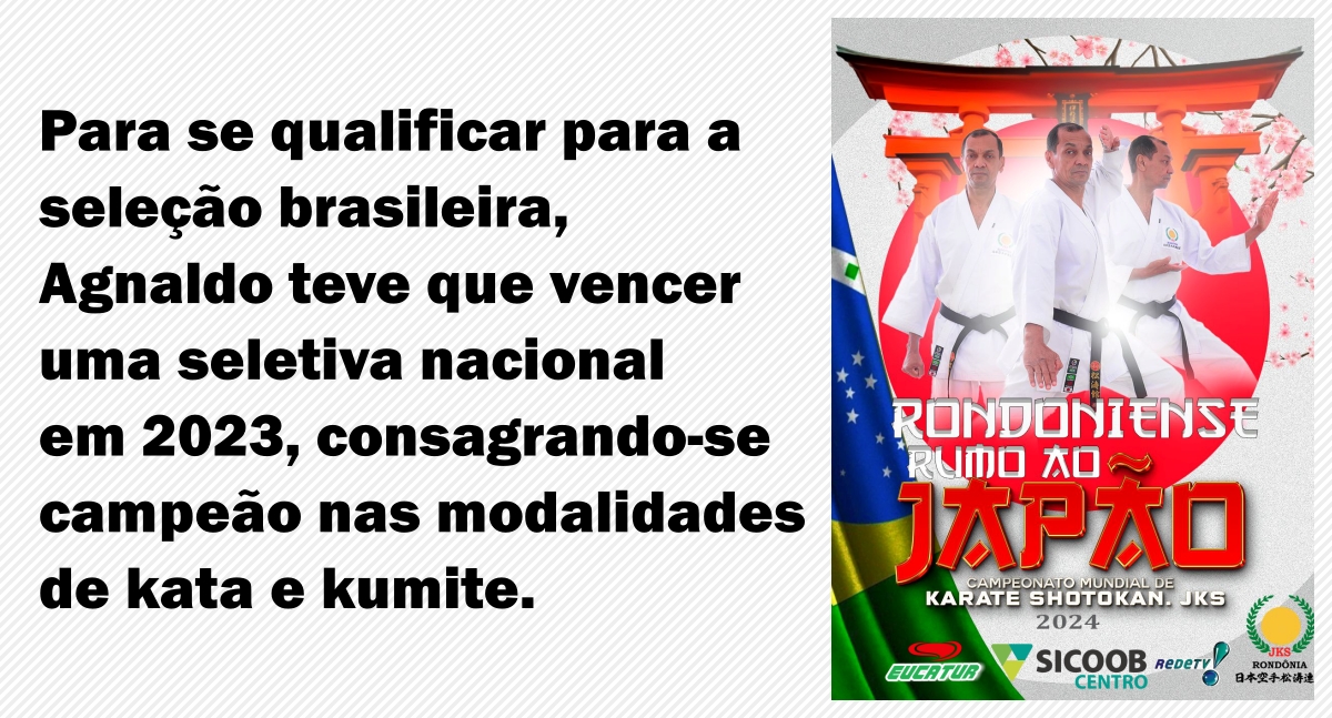 Rondoniense Agnaldo Souza disputará Mundial de Karate no Japão - News Rondônia