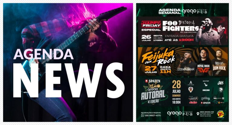 Agenda News: Grego Original Pub, onde Rock ‘n’ Roll e diversão se encontram! - News Rondônia