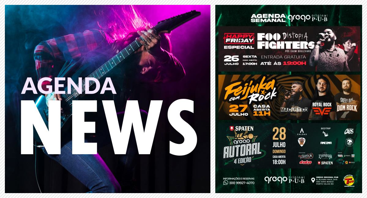 Agenda News: Grego Original Pub, onde Rock ‘n’ Roll e diversão se encontram! - News Rondônia