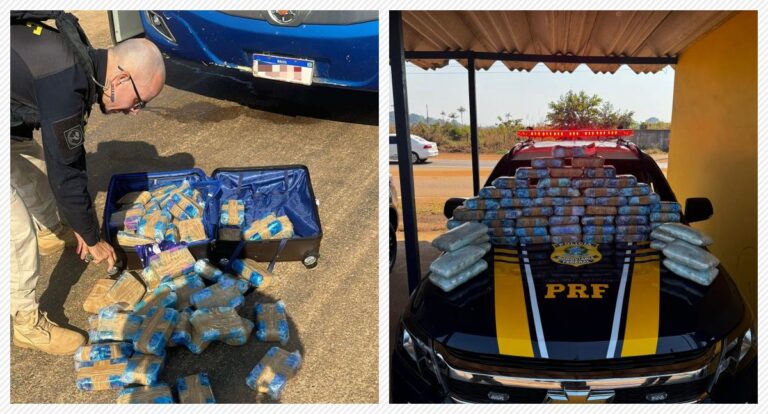 Em Porto Velho/RO, PRF intercepta quase 60 kg de cocaína e maconha em ônibus - News Rondônia