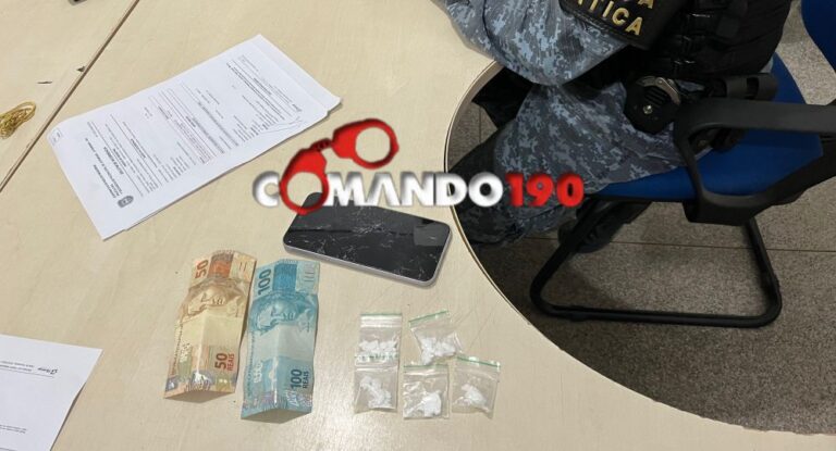 Elemento é preso com drogas após tentar fugir da Força Tática em Ji-Paraná