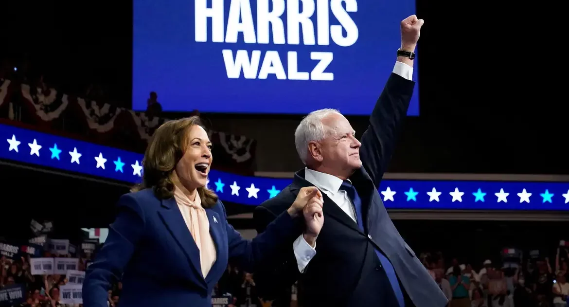 Kamala Harris apresenta Tim Walz como candidato a vice-presidente