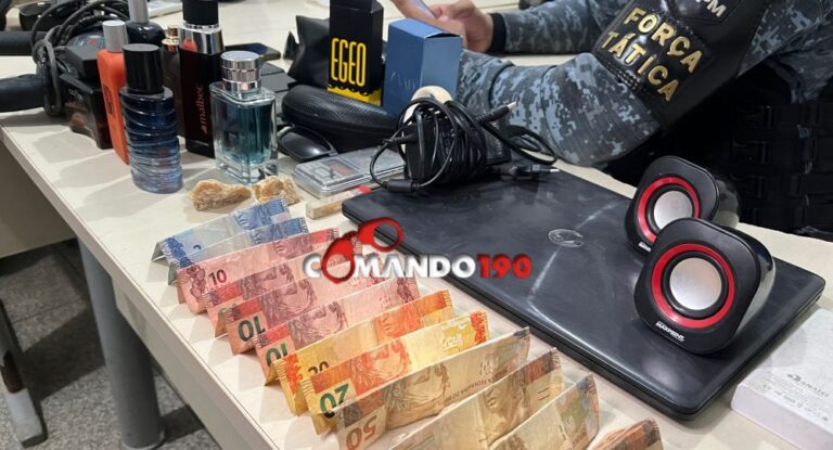 Força Tática prende suspeito de tráfico de drogas em Ji-Paraná