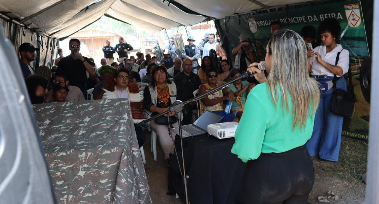 PF participa de evento que marcou a conclusão da ação de desintrusão da TI Karipuna