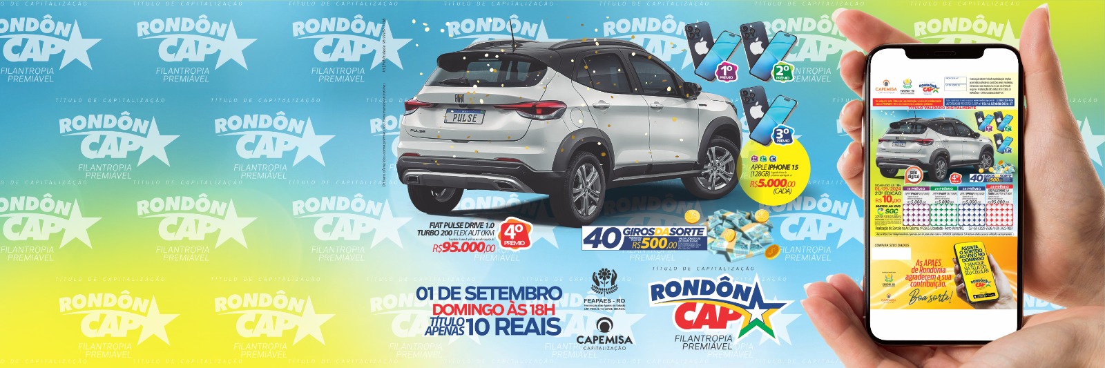 RondônCap sorteou um Peugeot 208, 3 Smart TVs, um Playstation e mais 40 Giros da Sorte - News Rondônia
